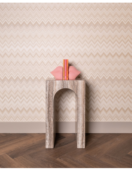Gray Marbled Arc Side Table Denizly