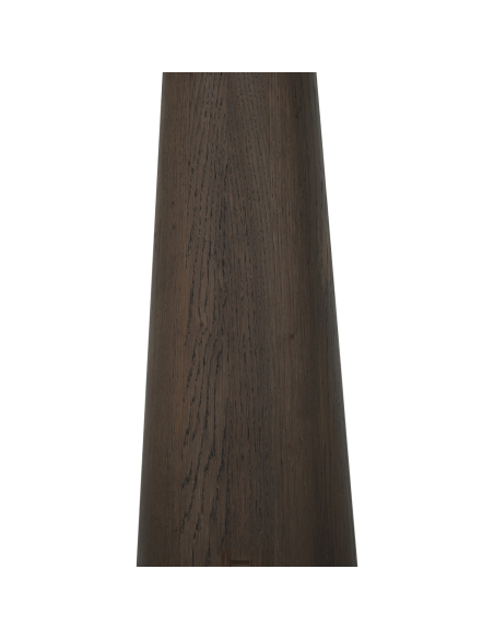 Mesa superior redonda de roble marrón y Harper Harper Marble Pie H91