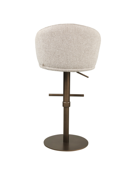 Tabouret de bar pivotant naturel BEVERLY