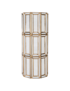 Applique murale facettes opalin laiton vieilli OPAL 2