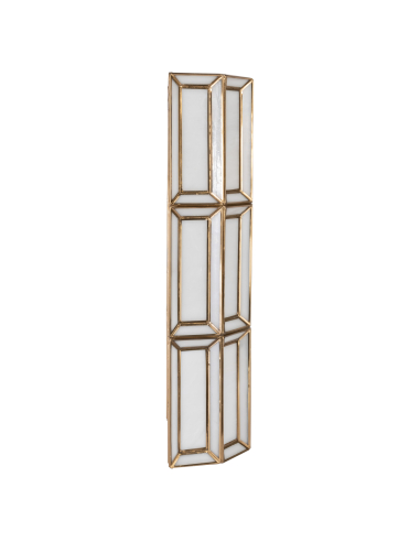 Applique murale facettes opalin laiton vieilli OPAL