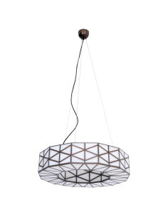 Architecturale hanglamp facetten glas messing 62 SOLARIA 2