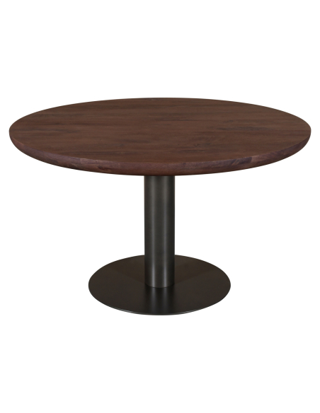 Table à manger brun épicé BALDWIN 130Ø
