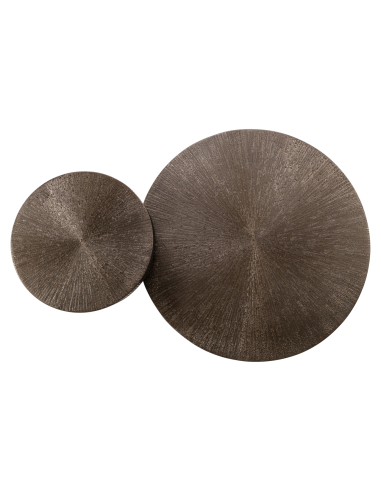 Table basse bronze LINDO (Set de 2)