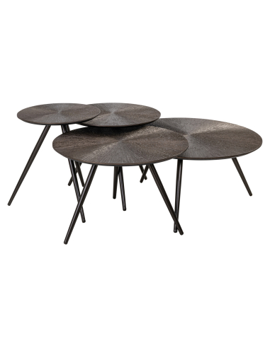 Bronze Quadra Coffee Table (Set of 4)