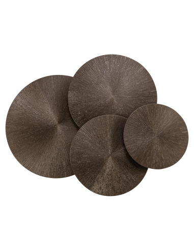 Table basse bronze QUADRA (Set de 4)