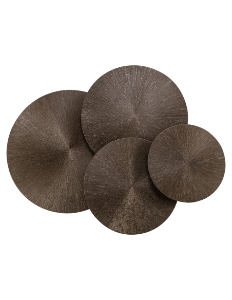 Mesa de centro de Bronze Quadra (conjunto de 4)