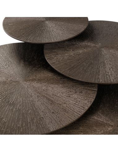 Table basse bronze QUADRA (Set de 4)