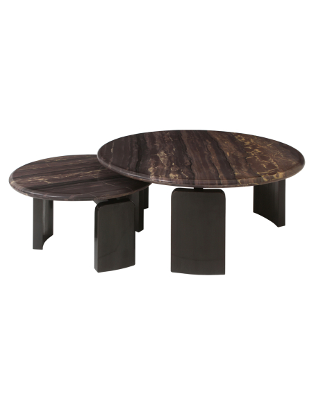 Menton da mesa de café de Borgonha (conjunto de 2)