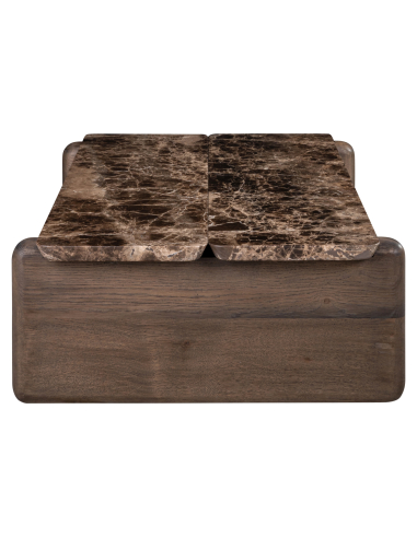 Mesa de centro marrón oscuro de Lagrasse