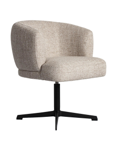 Rotary Eetkamer stoel Tweed Dinant Cream 2