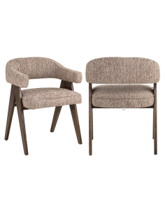 Cadeira de jantar Mori linear Mocha
