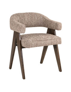 Chaise de salle à manger moka linéaire MORI 2