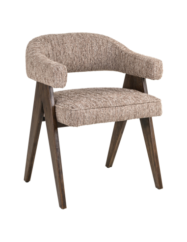 Mori linear mocha dining chair