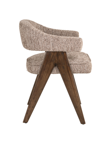 Silla de comedor Mori Linear Mocha