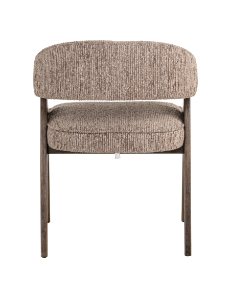Chaise de salle à manger moka linéaire MORI