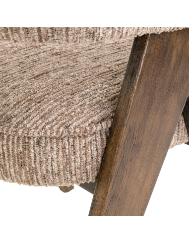 Silla de comedor Mori Linear Mocha