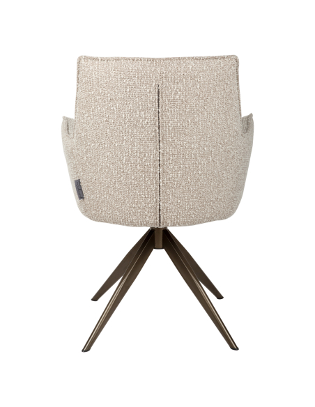 Dakota Natural Swivel Dining Room Chair