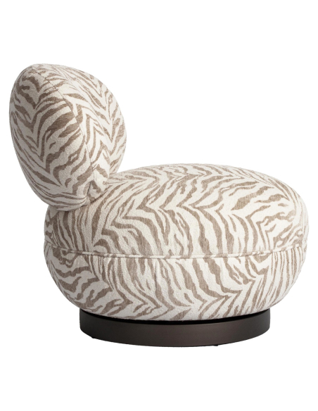 Jace Beige Swivel Lounge Fauteuil