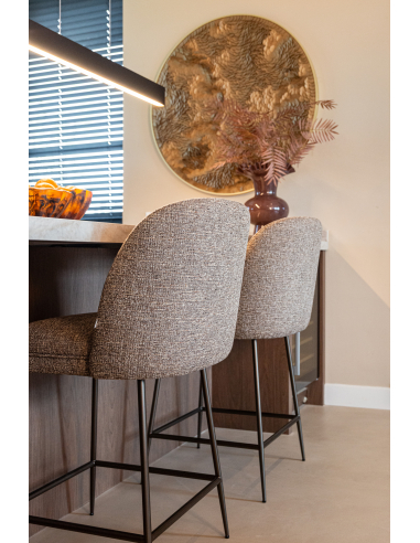 Tweed Brown Pullitzer Tweed Counter Stool
