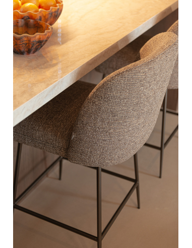 Tweed Brown Pullitzer Tweed Taburete