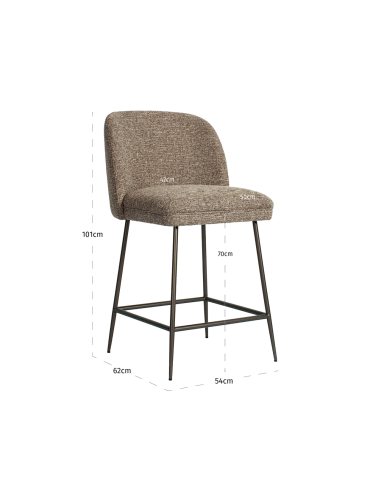 Tweed Brown Pullitzer Tweed Counter-kruk