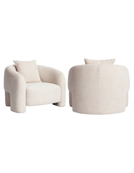 Beige lounge-stoel Toscane