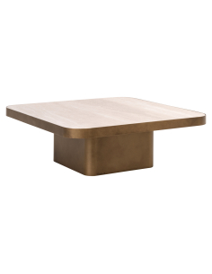 Tabla de café Bandeja reversible Negro / Beige Claridge 90x90