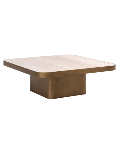Couchtisch-Reversible-Fach Black / Beige Clellidge 90x90