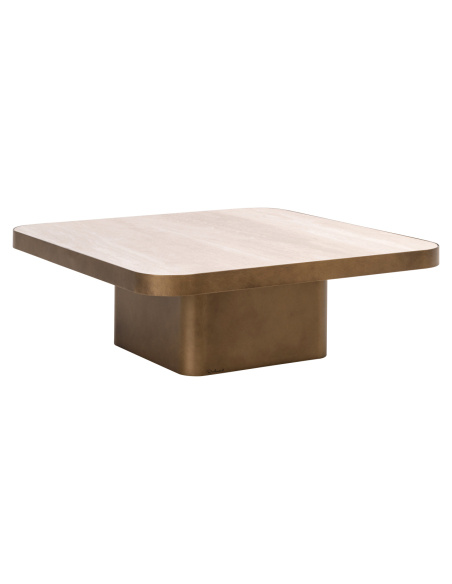 Couchtisch-Reversible-Fach Black / Beige Clellidge 90x90