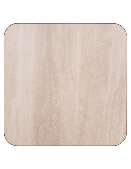 Coffee table Reversible tray black / beige Claridge 90x90