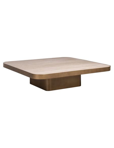 Couchtisch-Reversible-Fach Black / Beige Clellidge 100x100