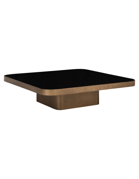 Couchtisch-Reversible-Fach Black / Beige Clellidge 100x100
