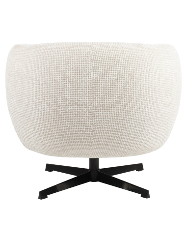 Rotary Lounge Fauteuil Beige Square Mesh Estelle