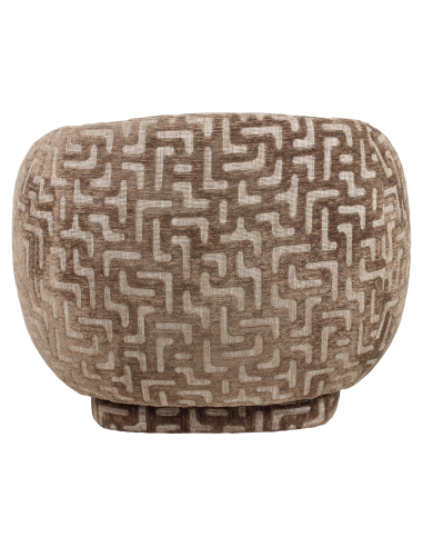 Sillón Rotary Sillón Tela marrón Laberinto Negreslo