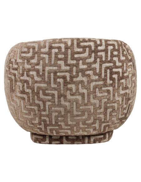 Sillón Rotary Sillón Tela marrón Laberinto Negreslo