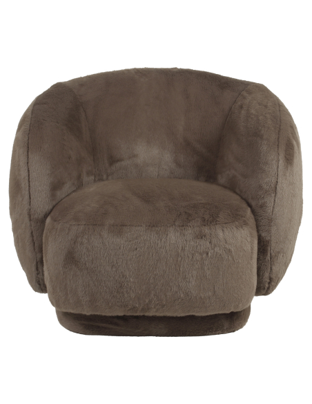 Rotary Lounge Sessel Brun Negreslo Duvet