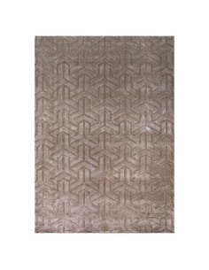 Rectangular rug with braided pattern taupe 200x300 ARLES