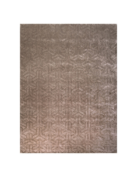 Rechteckiger Teppich mit Flechtmuster in Taupe 300x400 ARLES