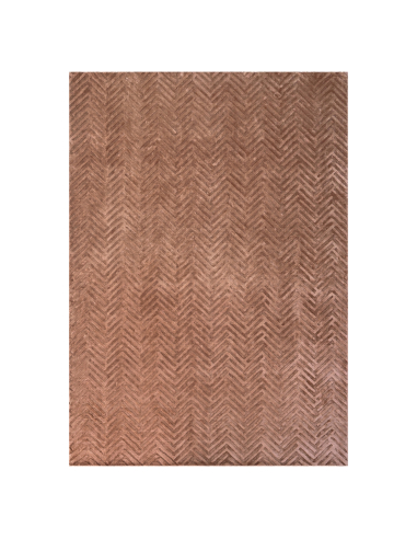 Alfombra rectangular de espiga café 200x300 VELAY