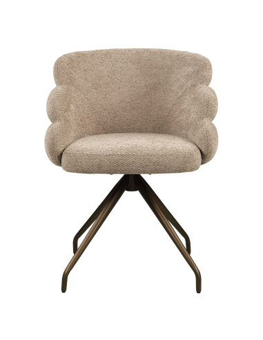 Rotary Eetkamerstoel Mocca Textured Kayla