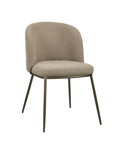 Elvi Textured Mocca Dining Room Chair (set di 2)