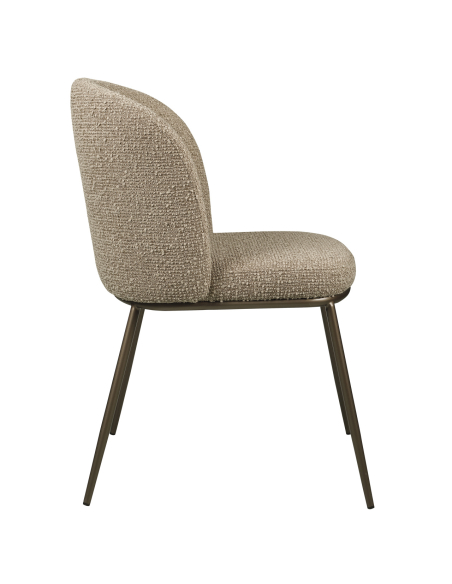 Silla de comedor MOCCA con textura Elvi (conjunto de 2)