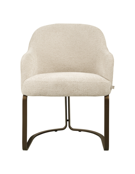 Hadley textured natural fabric dining room chair