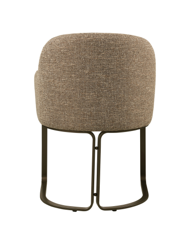 Sedia da pranzo Tessuto Tweed Brun Hadley
