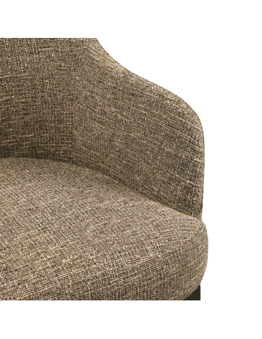 Sedia da pranzo Tessuto Tweed Brun Hadley