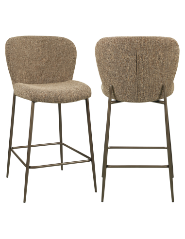 Tweed Stoff Tweed Stoff Hocker Braun Odarby