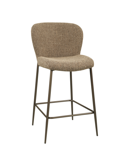 Tweed Fabric Tweed Fabric Stool Brown Odarby