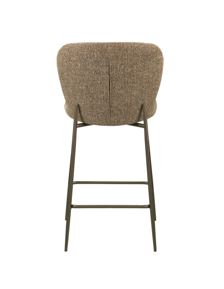 Tweed Fabric Tweed Fabric Stool Brown Odarby
