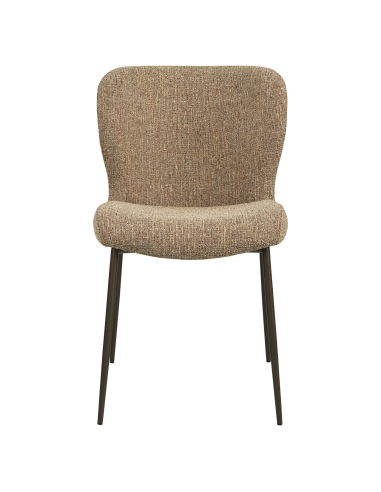 Sedia da pranzo in tessuto Tweed Brown Odarby (set di 2)